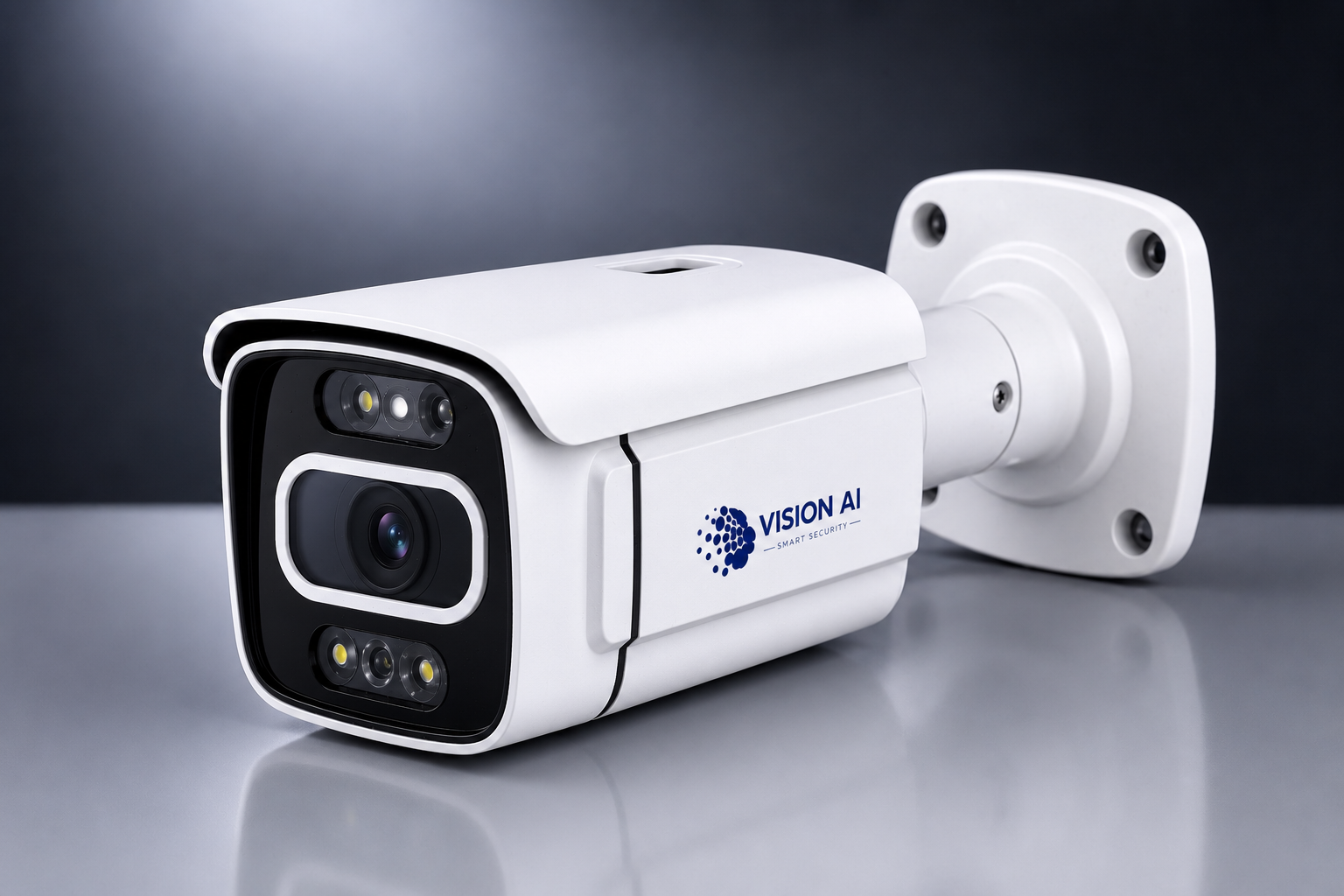 Vision AI 5MP AI Smart IP CCTV Camera – 4K Ultra HD, Color Night Vision, Audio & Premium Metal Body (VAI-MB-5A)